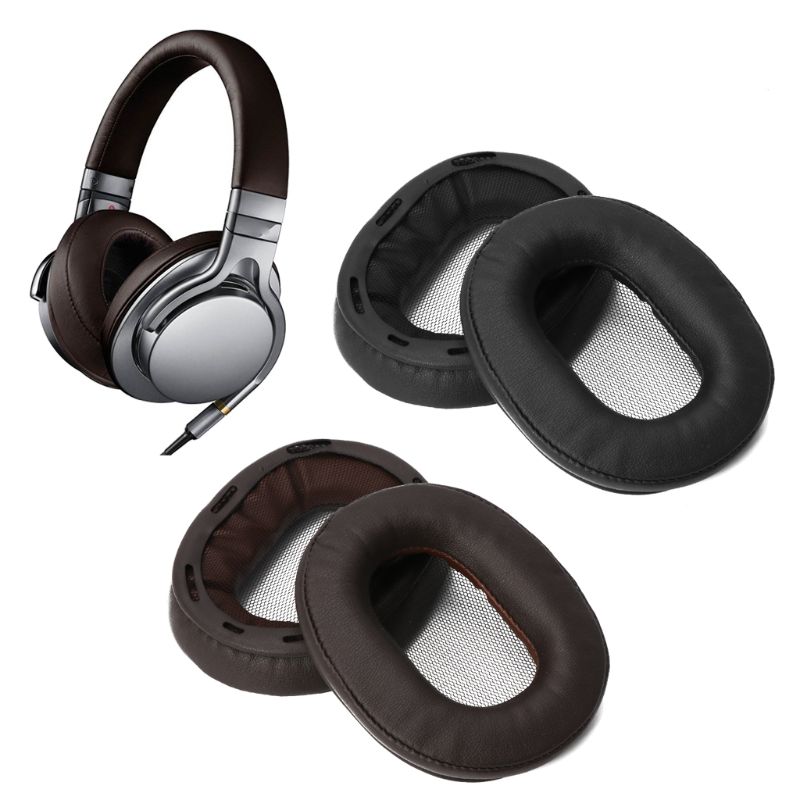 1 par utbytesöronkuddar hörselkuddar för sony mdr -1r mk2 1 rbt 1 adac mdr -1a 1 abt protein mjukare öronkuddar hörlurar i läder