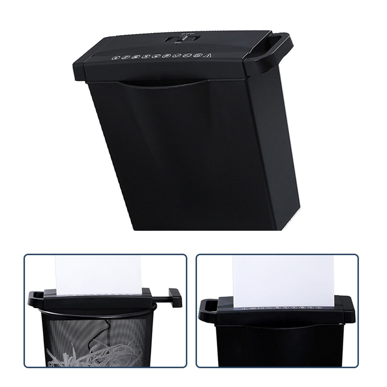 Strip Cut Paper Shredder Micro-Cut Credit Card Bank Card Mini Electronic Silent A4 Shredder Automatic 7L Capacity