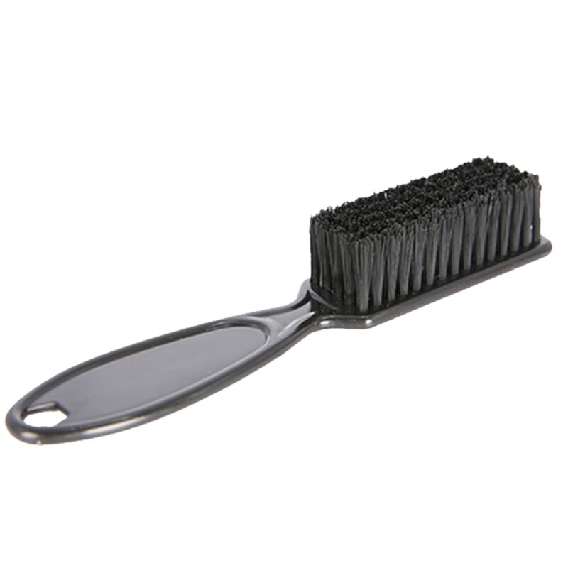 Cepillo de limpieza con forma de cabeza de aceite para peluquería, peine con tijeras, 1 y 2 unidades: Black