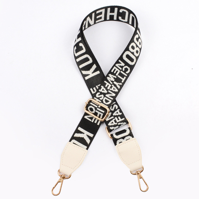 3,8 cm breit tasche strap gürtel Schulter gurt stoff Englisch buchstaben druck einstellbare 88 ~ 140cm dame taschen DIY zubehör