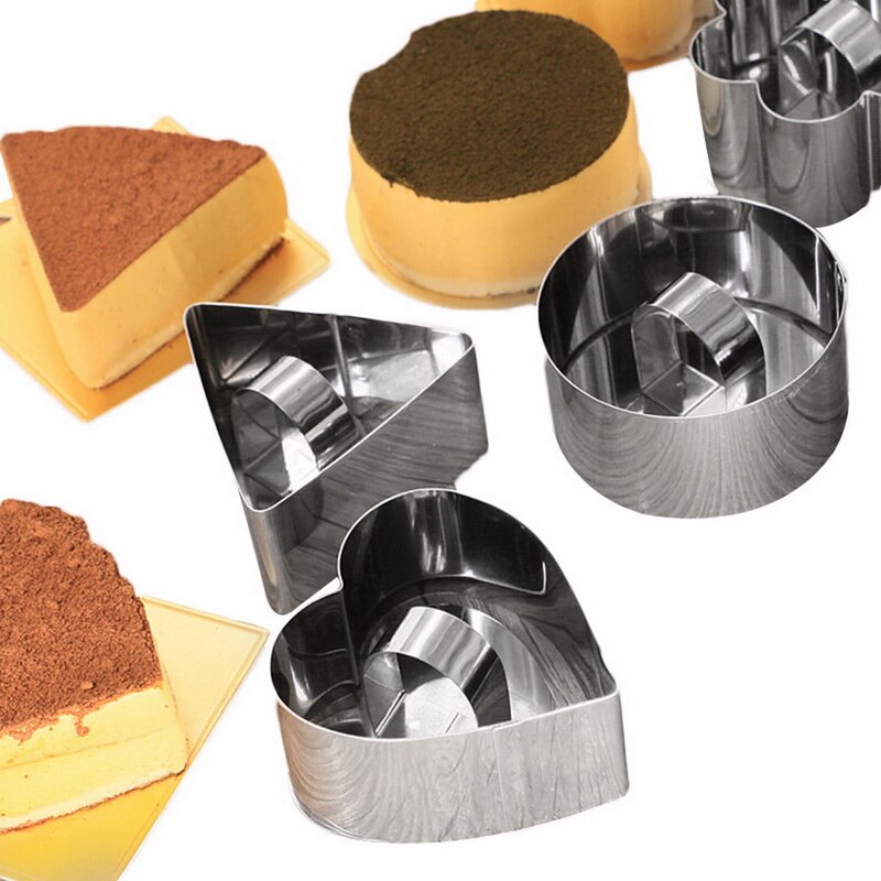 Form för sallad bakform gör-det-själv bakverk verktyg muffinsform sallad dessert form mousse ring tårta ost verktyg rostfritt stål