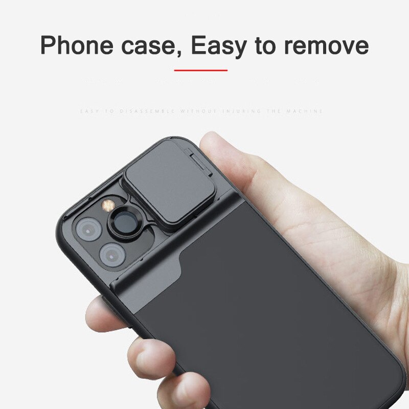 5 In 1 Telefoon Lens Kit 20X 25X Super Macro Lens Cpl Fisheye 2X Telelens Case Voor Iphone 12 pro Max/11 Pro Max Mini