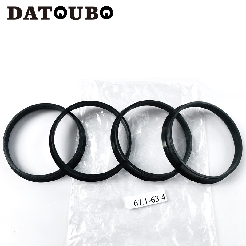 4 stuks naafcentrische ringen autowiel 67,1 tot 63,4 mm, 67,1 mm -63,4 mm naafringen. Detailhandelsprijs.