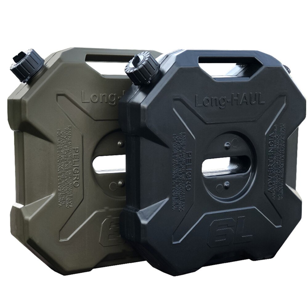 6L Black Green Red Spare Fuel Can Tank Petrol Tanks 6 Litre Jerrycan Gas Can Gasoline Oil Container Fuel-jugs for Motorcycle Car