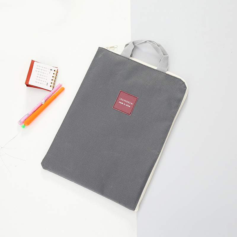 Prosta torebka, torba na laptopa, wielofunkcyjna, wodoodporna, torba biznesowa, torba na artykuły piśmiennicze dla studentów: Szary