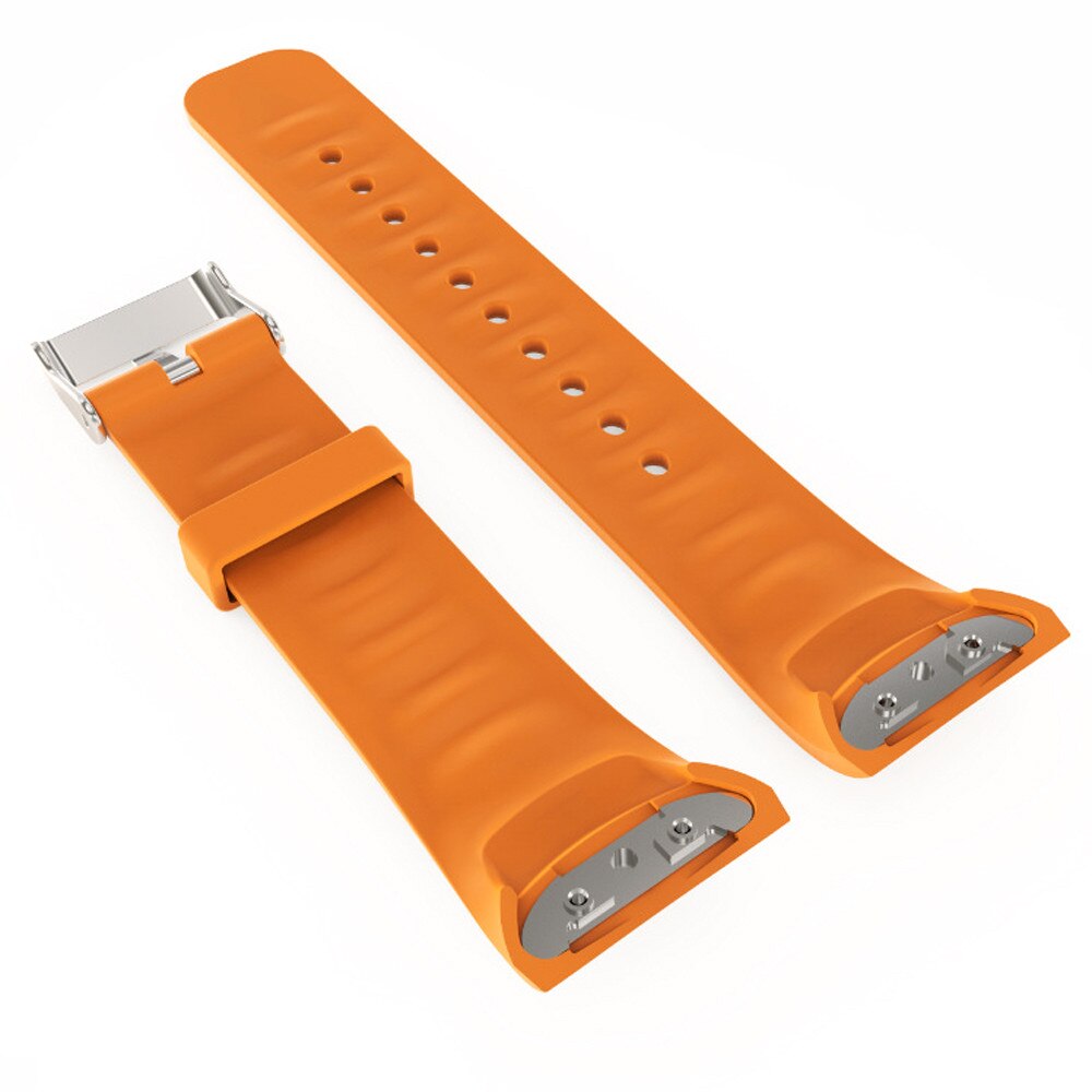 Bracelet en Silicone pour Samsung Gear Fit 2 montre de remplacement de sport bracelet de montre pour Samsung Fit2 SM-R360 accessoires: Orange