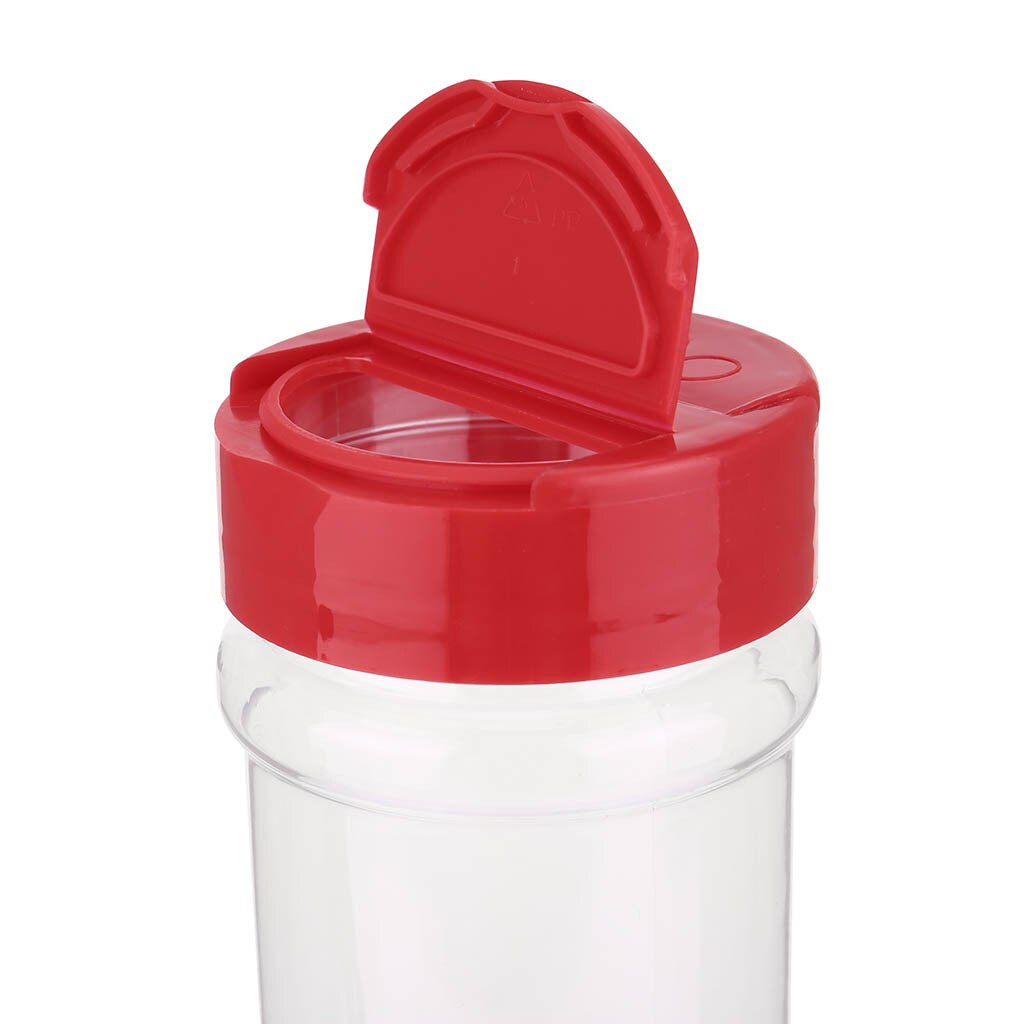 4PCS Spice Jar Seasoning Box Kitchen spice rack Spice Storage Bottle Jars Transparent PP Salt Pepper Cumin Powder Box tool#h3