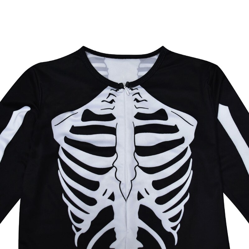 Børns skelet halloween kostume - spædbarn børn skelet skelet jumpsuit kostume