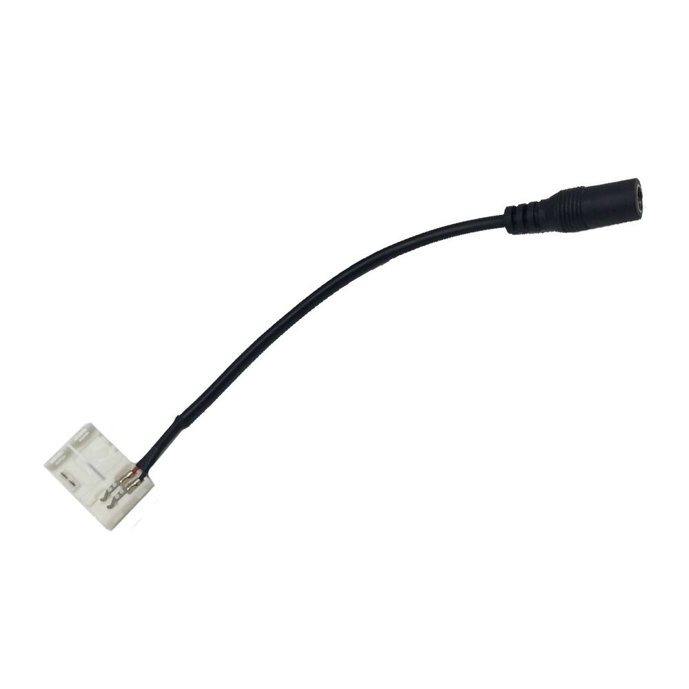 10pcs/Pack Strip to DC Female Plug Solderless Snap Down 2Pin Conductor LED Strip Connector for Quick Splitter Connection of 8mm