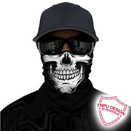 Bjmoto festival fest maske balaclava sømløs cykel biker spøgelse tørklæde halv ansigtsmaske skjold anti-uv vindtæt pandebånd: Model 16