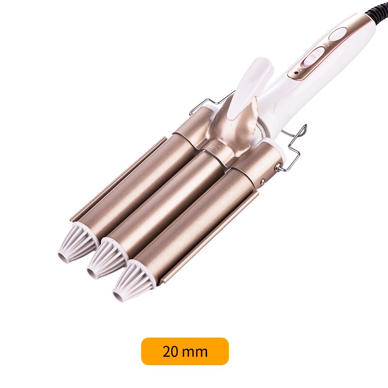 Hair Curler Hair Tools Curling Iron Ceramic Triple Barrel Hair Styler Hair Waver Styling Tool Electric Curling Iron: 20mm