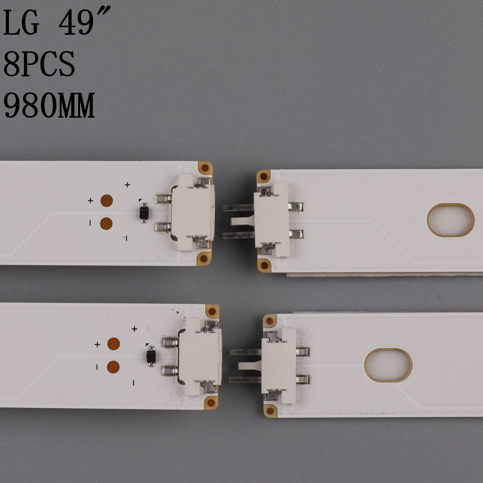 TV LED Array Bars For LG 49LH615V 49LH630V 49LH615V-ZE 49LH630V-ZJ 49LH6420-NE LED Backlight Strips Matrix LED Lamps Lens Bands