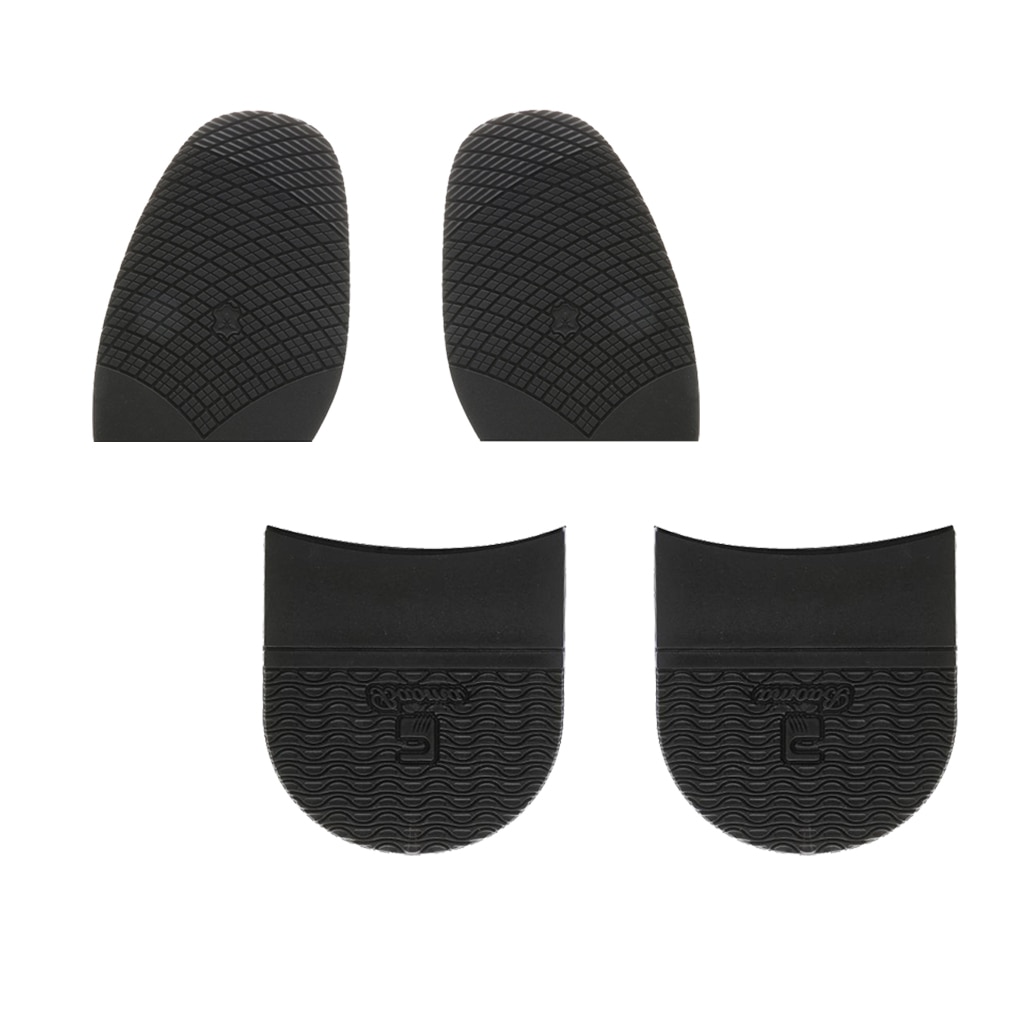 2 Paar/set Rubber Half Schoen Zolen En Hakken Pads Grip Diy Schoen Reparatie Vervanging