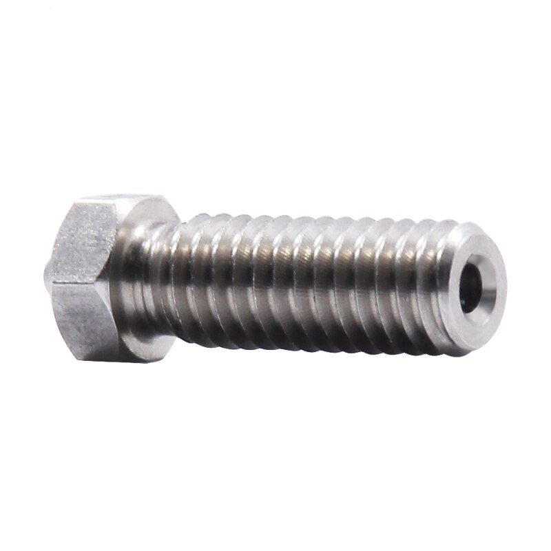 3D Printer Rvs Vulkaan Nozzles Extra Verlengen Extruder 0.2Mm-1.2Mm Voor 3.0Mm Filament Alle Metalen m6 Nozzle