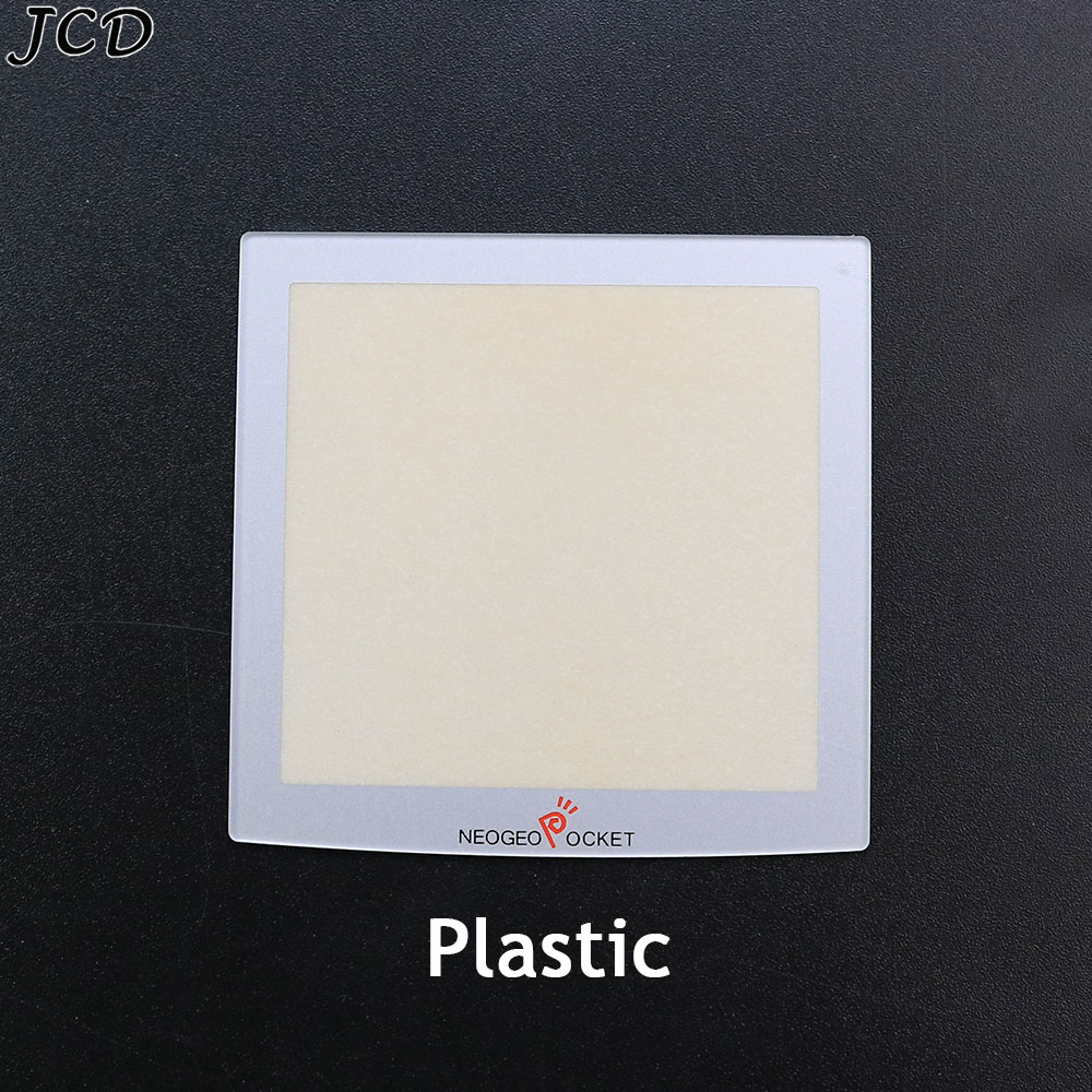 JCD Plastic & Glass Screen Lens Faceplate For Neo Geo Pocket NGP Color Replacement Black Silver Pretector Cover For NGPC: Gold