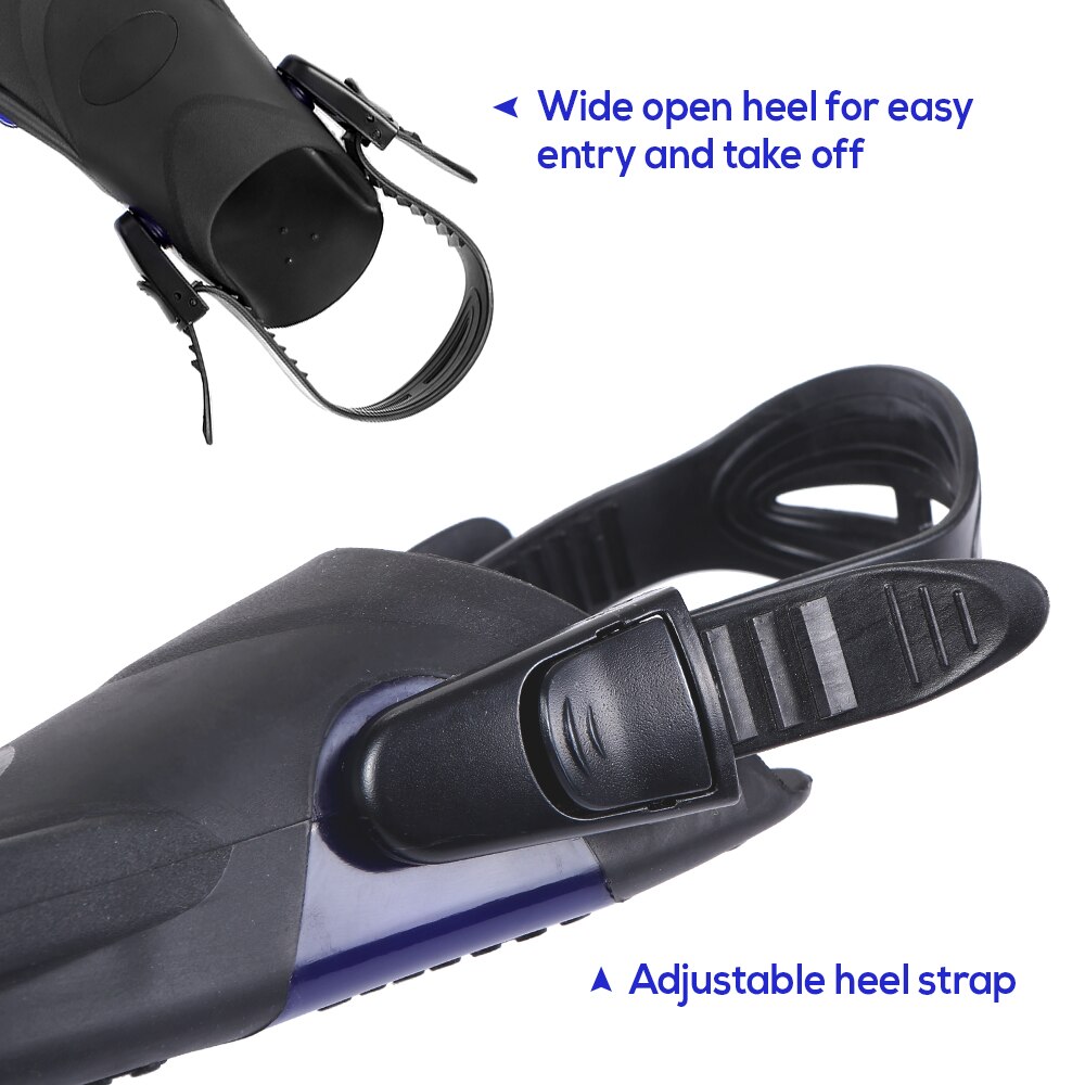 erwachsene/Kinder Anti-slip Schwimmen Flossen Verstellbaren Riemen Tauchen Flossen Offener Ferse Schwimmen Flossen Flossen Schnorcheln Scuba ausrüstung