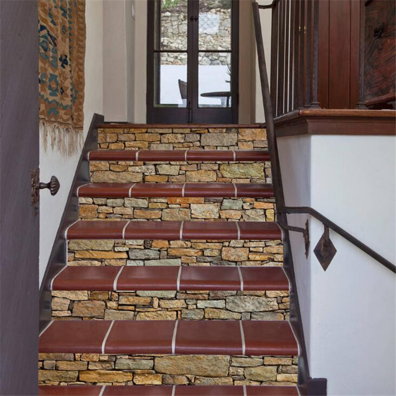 1PC 18*100CM DIY Stair sticker Home office Shop Decoration Wall Sticker