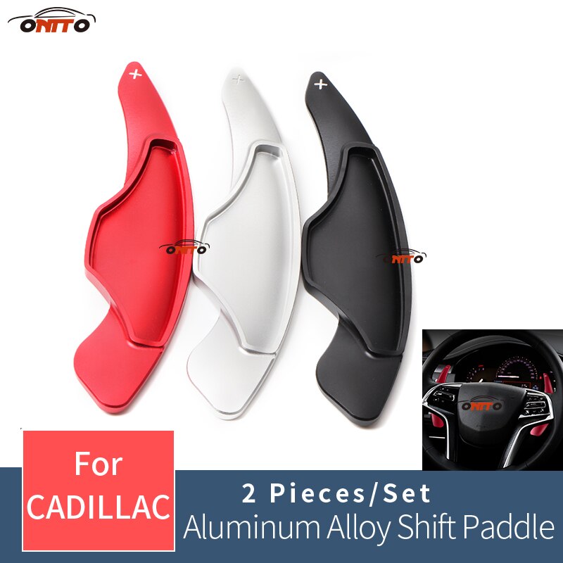 2 Stks/partij Auto Stuurwiel Shift Paddle Uitbreiding Shifter Accessoire Fit Voor Ats ATS-L CT6 40T CT6 28T auto Styling Rood/Zwart