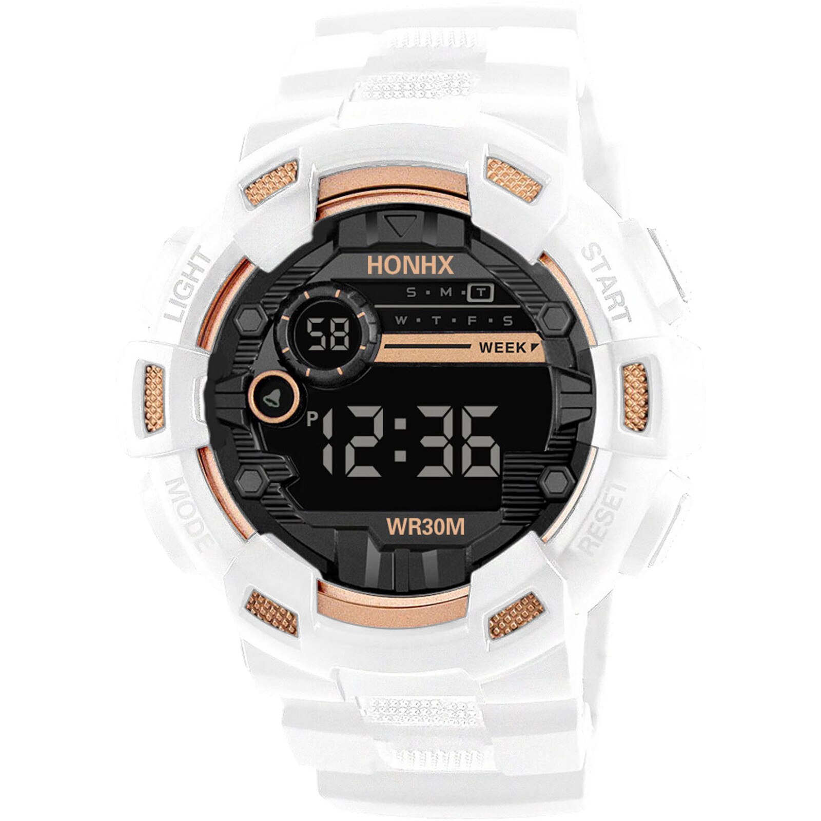 Honhx Waterdicht Heren Horloges Zes Stijlen Van Cool Sport Elektronische Horloges Led Digitale Outdoor Met Vier Knoppen Montre Homme: Multicolor A