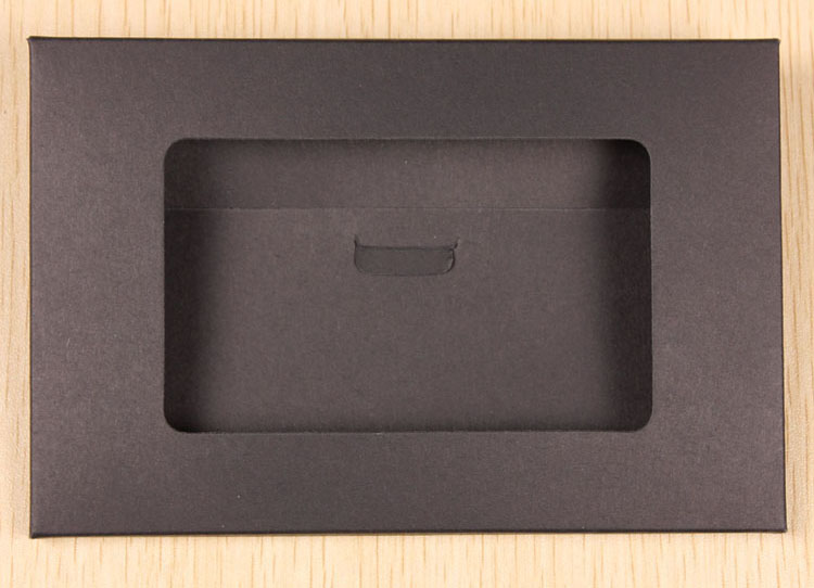 10pcs Kraft Paper Frame White Black Kraft Paper Postcard Box With Window Foldable Photo Box Frame DIY Picture Album Envelope: Black