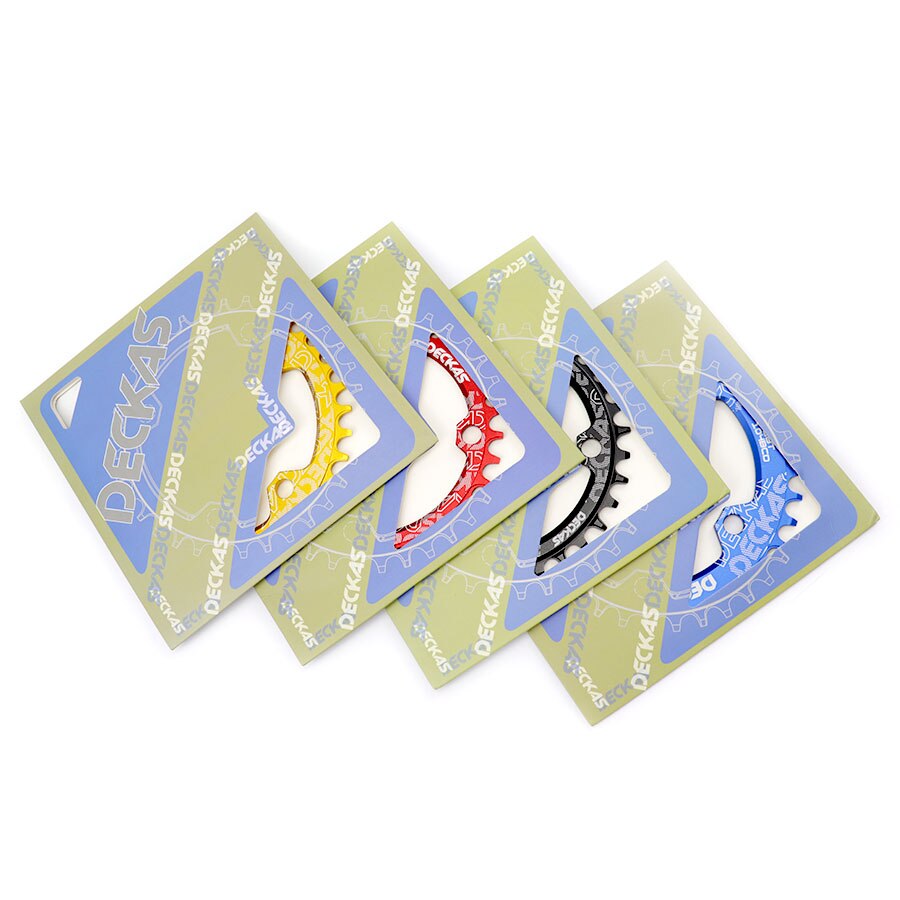 Deckas 104 bcd ovaal smal breed kettingblad mtb mountainbike 32t 34t 36t 38t kroon crankstel enkele tandplaat onderdelen 104 bcd