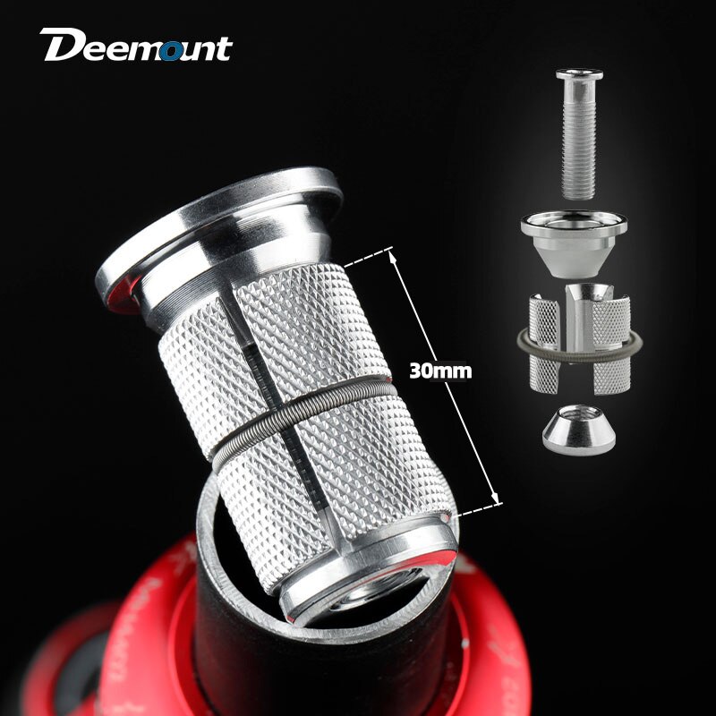 Deemount Cycle Front Fork Mount Core Bicycle Fastening Bolts Star Nuts for 1-1/8" Steerer Non-Threaded Fork