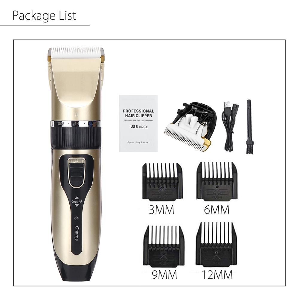 Low-noise Pet Hair Trimmer Clipper Remover Cutter Dog Grooming Cat Dog Hair Trimmer Electrical Pets Haircut Machine: Type H