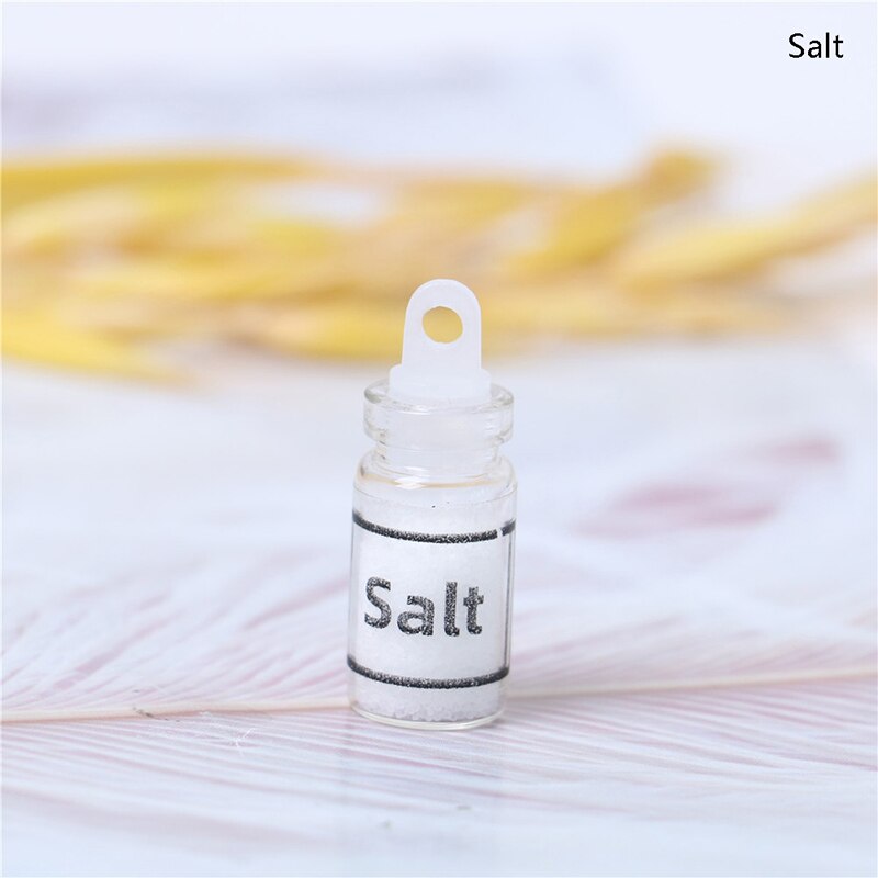 1Stck 1/12 Puppenhaus Miniatur Zubehör Mini Glas Gewürz Flasche Simulation Küche Lebensmittel Modell Spielzeug: A