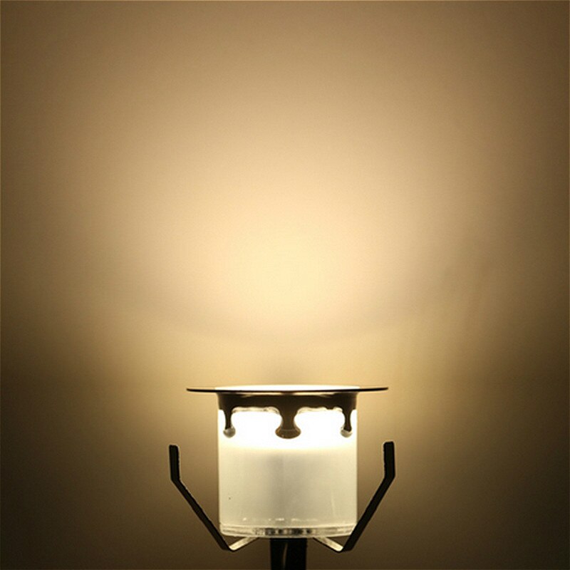 DC12V LED Deck Light Outdoor IP67 Waterproof Stainless Steel Recessed Underground Buried lamp LED Floor Patio Decoration Light: US Plug