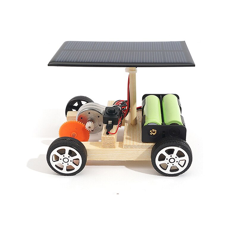 Montage Kit Diy Solar Auto Hybride Elektrische Voertuig Houten Motor Fysieke Wetenschap Gadget Voor Stem Kids Onderwijs Model Speelgoed