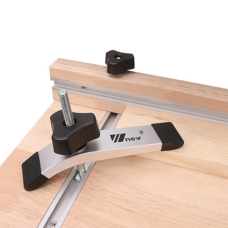 Woodworking T Track Clamping Blocks Platen Router Table Metal Quick Acting Hold Down Clamp Set Woodworking Tool Accessories