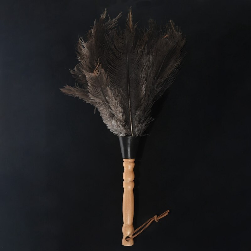Antystatyczna strusie pióra szczotka robić futra prochowiec urządzenia robić oczyszczania kurzu drewniana rączka