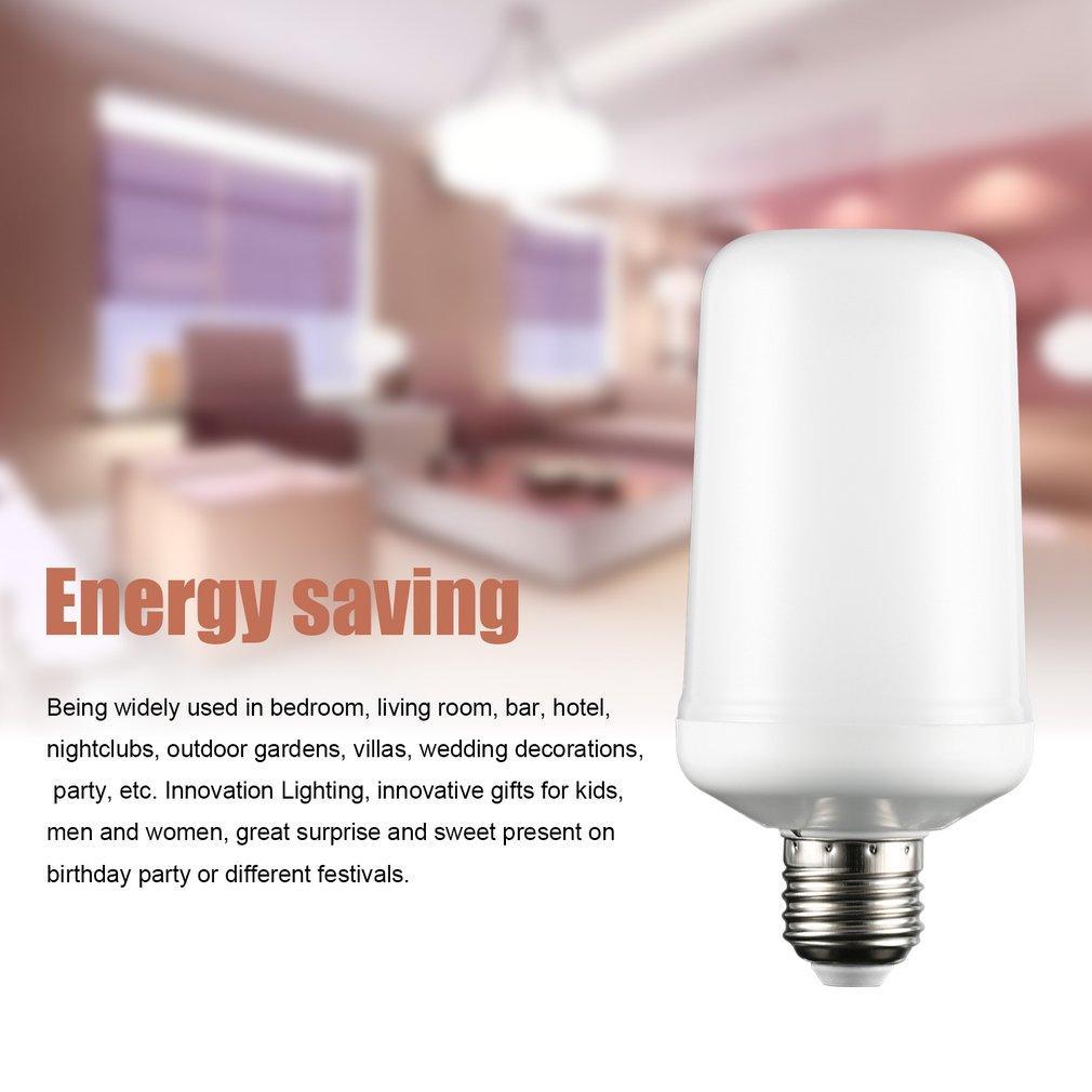 Gravity Sensor LED Flame Effect Fire Light Bulbs Flickering Emulation Fire Lights Decoration Lamp For Room Decorative
