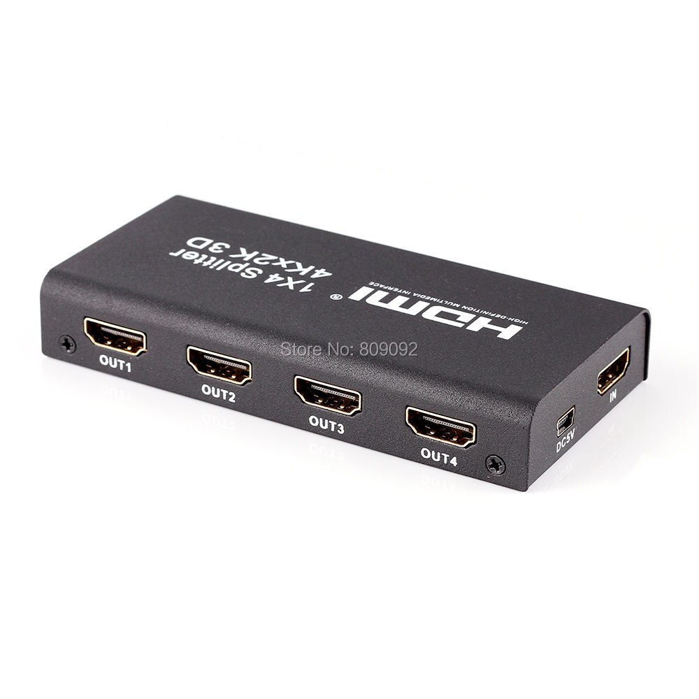 3D &amp; 4K HDMI 1x4 2160P Splitte Full HD 1080P Amplifier HDMI Switch Switcher 1 in 4 Out Converter adapter For HDTV