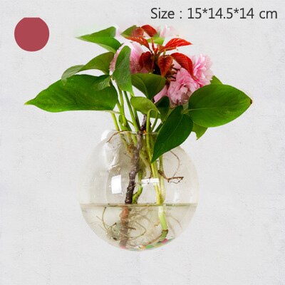 Europese glazen hydrocultuur wandbloemvaas, groene planten, wanddecoratie, aquarium, knutselen, scandinavische bloempot: 902- liter