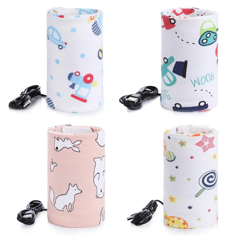 USB Baby Flasche Wärmer Tragbare Milch Reise Tasse Wärmer Heizung Kleinkind Fütterung Flasche Tasche Lagerung Bucht