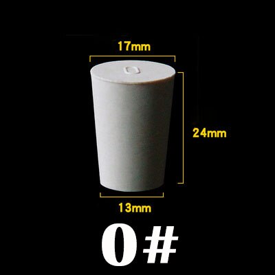 1pc 000#-14# White Solid Conical Rubber Stopper Blanking Plugs Tank Pipe Tapered Plug Seal End Cover Caps: Model-0