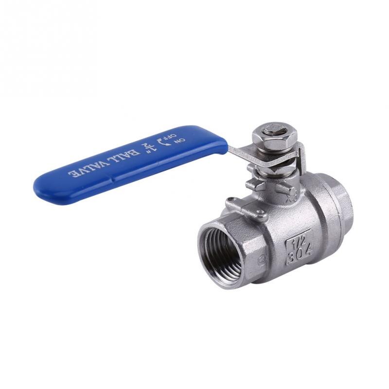 1/2'' NPT Two Pieces Ball Valve Female Thread 2 Way Lever Stainless Steel SS304 Two Ball Valve WOG1000 Female Pipe Valve