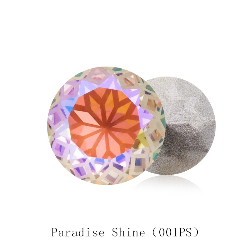 Ronde Rivoli Lijm Op Rhinestones 10Mm Pointback Stenen Diy Ambachten Shiny Glas Strass K9 Kristallen: 10mm 10pcs / Paradise Shine