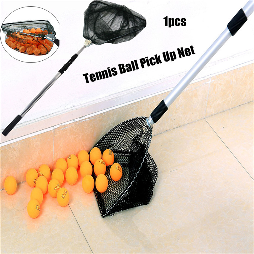 Foldable Extendable Aluminium Pole Table Tennis Ball Picker Tennis Picking Net Collection