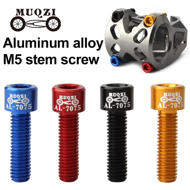 4 Stuks Fiets Stuurpen Schroef Aluminium M5 * 17Mm Mountain Road Fixed Gear Stuurpen Riser Bouten Fietsen fiets Onderdelen