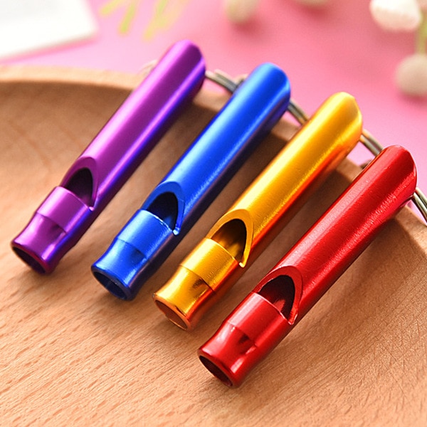 LOLEDE 1 Pcs Prank Joke Toy Colourful Funny Long Whistle Instrument Random Halloween Kids Children Gags & Practical Jokes