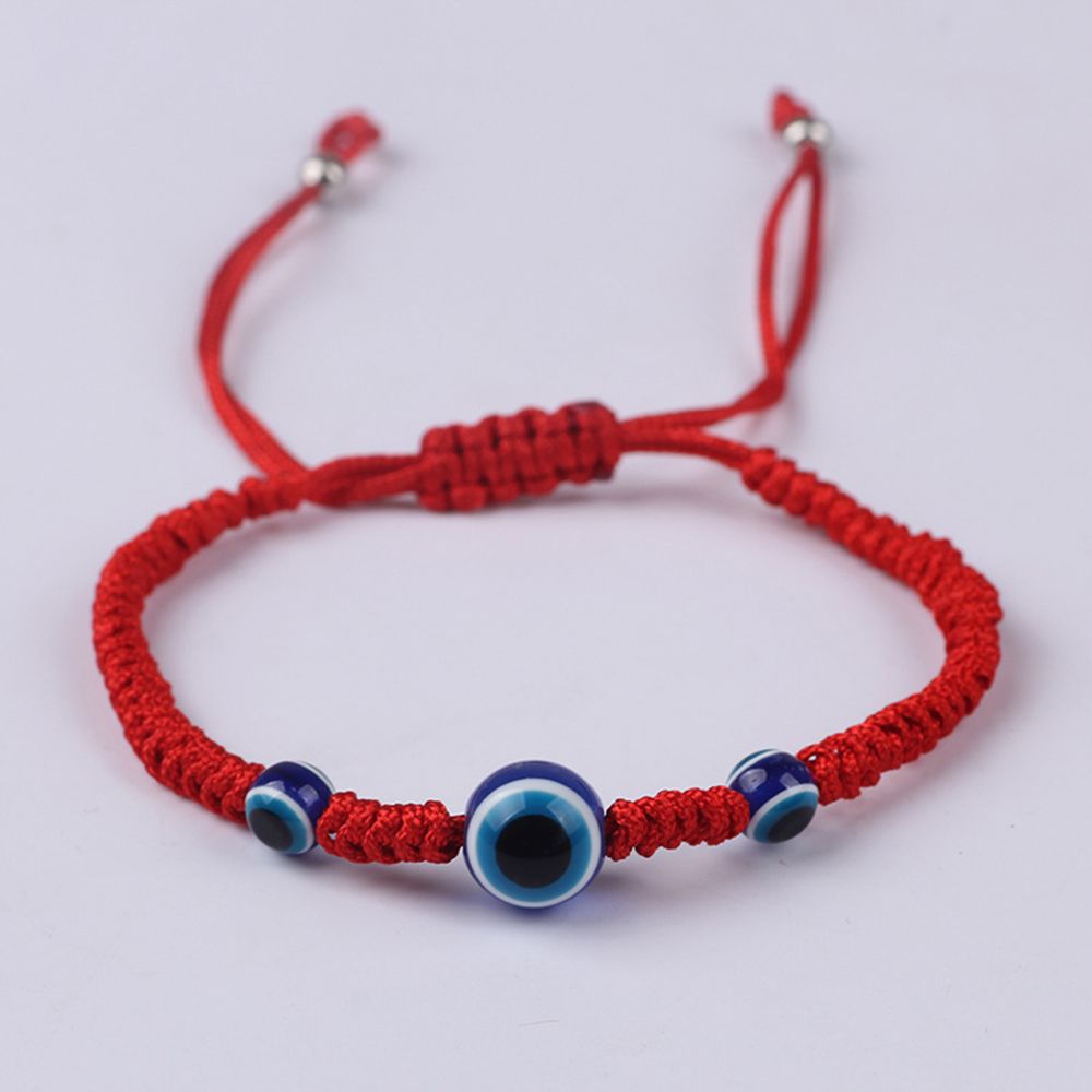 Geluk Kabbalah Red String Draad Hamsa Armbanden Blauw Turkse Evil Eye Charm Vrouwen Handgemaakte Vriendschap Sieraden: 2