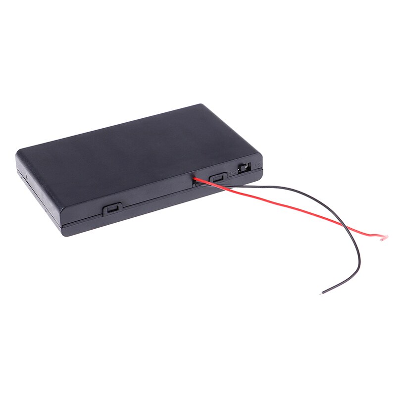 On/off 8x1.5V 12V 8AA 2A batterie boîte de rangement 8 AA support de batterie avec interrupteur fils fils bricolage 8 fente AA 8XAA 8 X AA