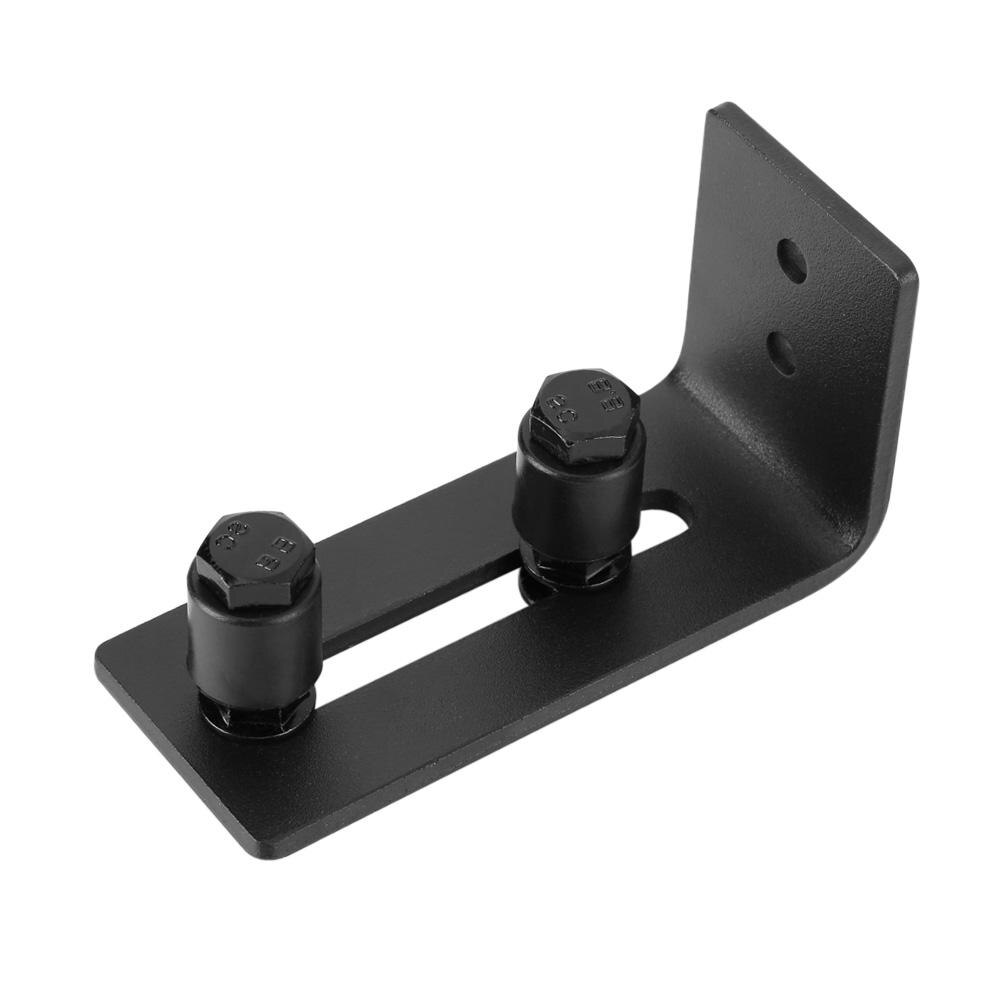 Zwart Staal Stevige Duurzaam Deur Gids voor Schuifdeur Schuifdeuren Schuur Deur met 8 Installatie Opties schuifdeuren schuur deur rollers