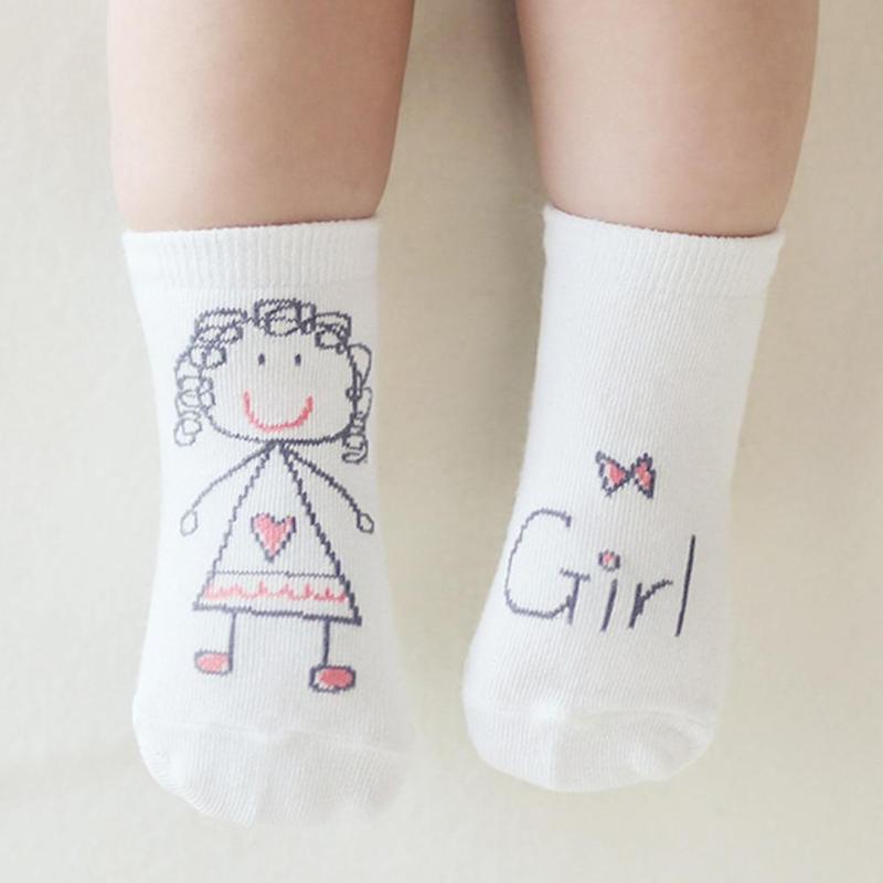 1-3 Y calcetines bonitos para bebé, calcetines con estampado de letras de dibujos animados para niños Y niñas, calcetines suaves de algodón de suelo corto, accesorios de Navidad para niños