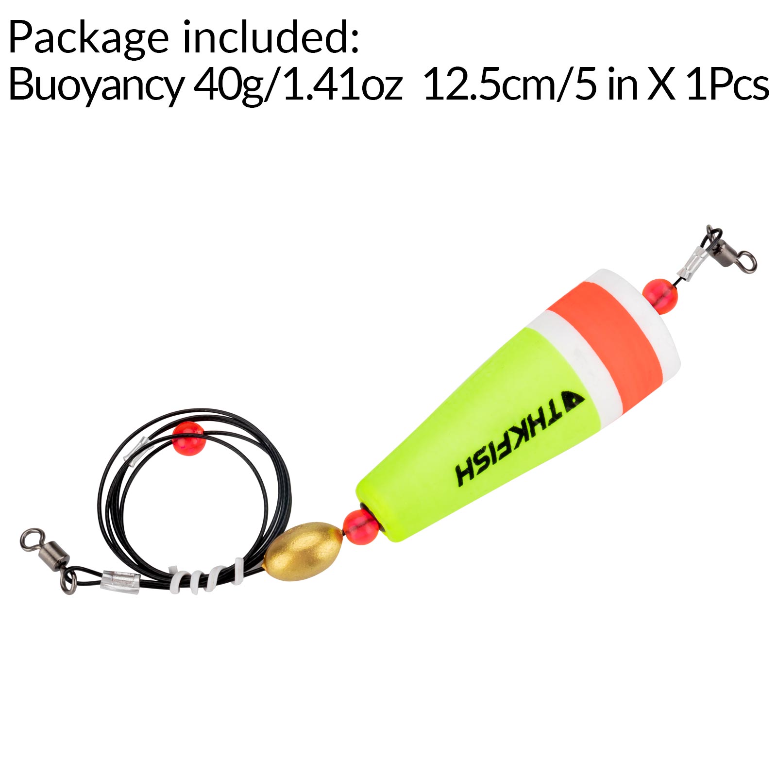 Thkfish Foam Fishing Float Buoy Slip Float Flotador Bobber Carolina Rig Fishing Tackle 28g 35g 40g: 40g yellow