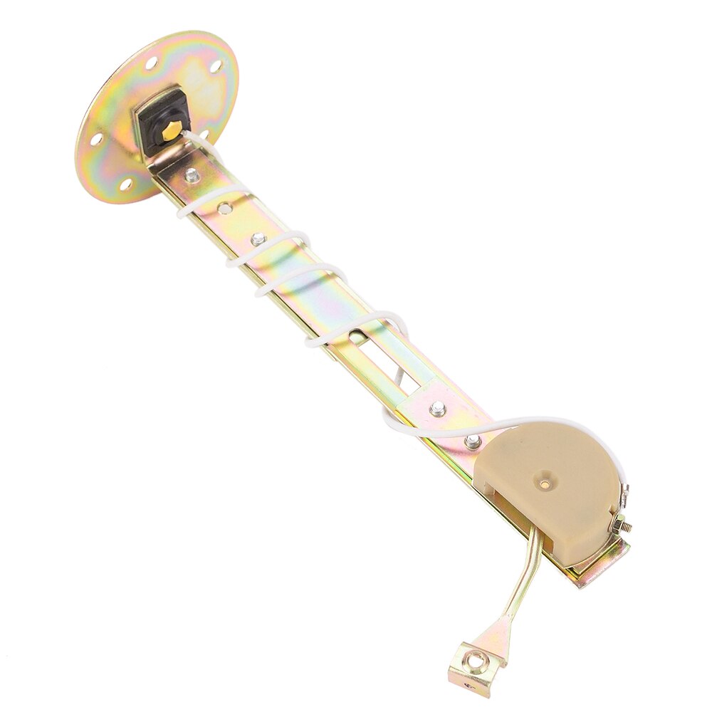 12V 2" 52mm Universal Car Fuel Gauges SUV Gas Temp Oil Temp Meter with Fuel Sensor Panel White LED Light Black Shell