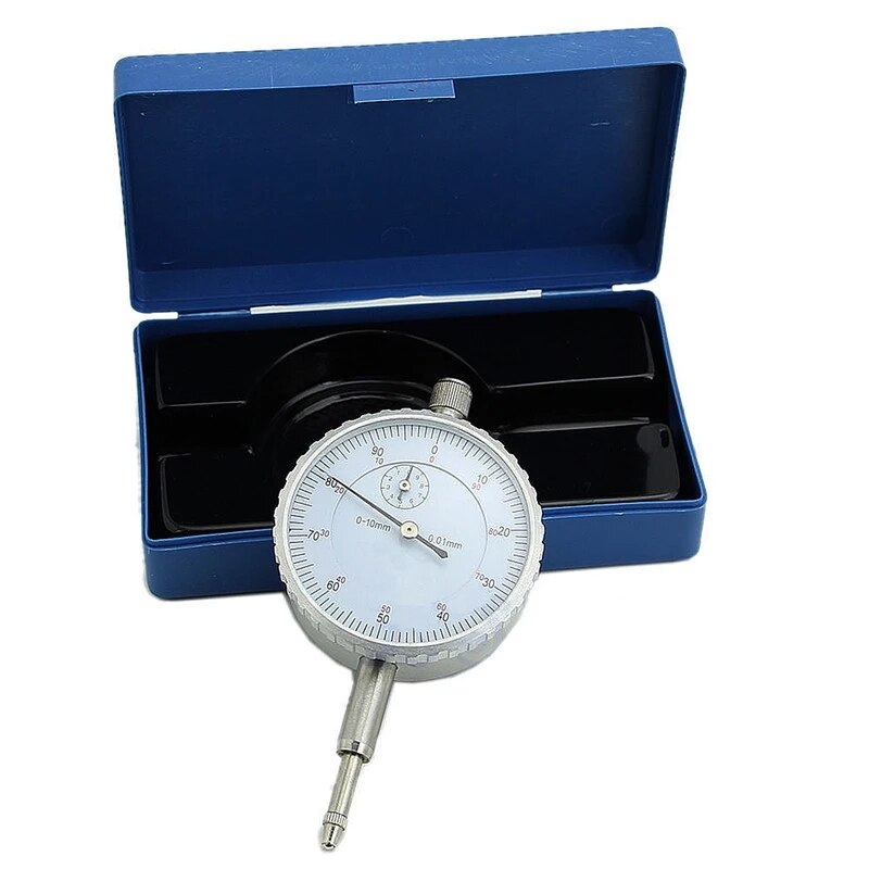 0.01mm Accuracy Measurement Instrument Dial Indicator Gauge Stainless Steel 0-10mm Dial Measurement Indicator