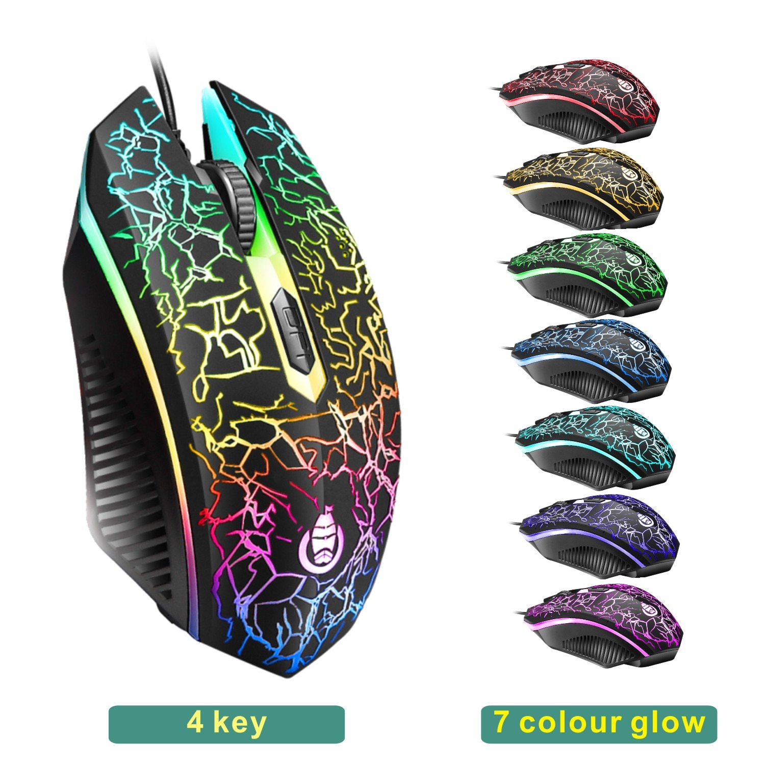LED Leucht Spielen Tastatur Maus Combos USB verdrahtet Gamer Bausatz Hintergrundbeleuchtung Wasserdichte Multi-Medien Klaviatur und Maus einstellen für PC